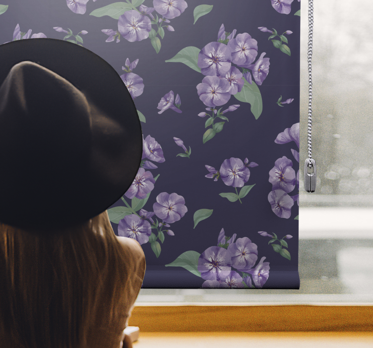 Rollo Fenster Blumen und Pflanzen blühende eleganz - TenStickers