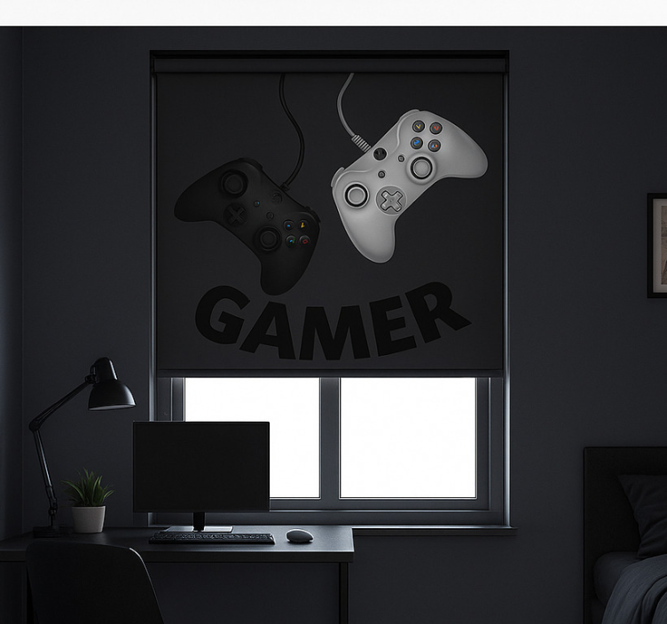 Rollo Fenster Gamer schwingende original-controller - TenStickers