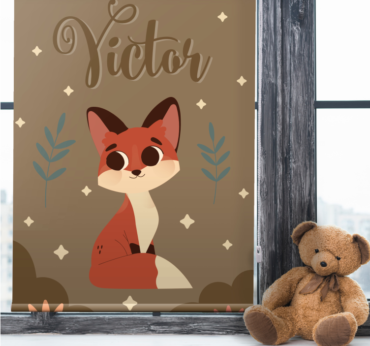 Rollo Fenster Kinderzimmer individuelles fuchs-design - TenStickers