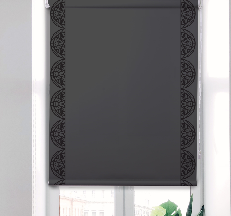 Rollo Fenster Muster kreisförmige geometrische Anordnung - TenStickers