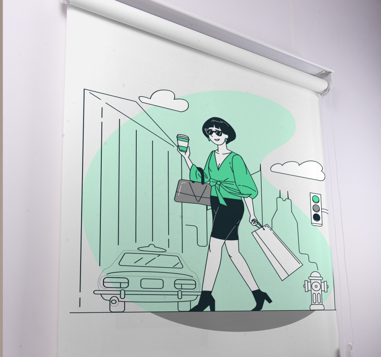 Rollo Fenster Sprüche stilvolles stadtleben - TenStickers