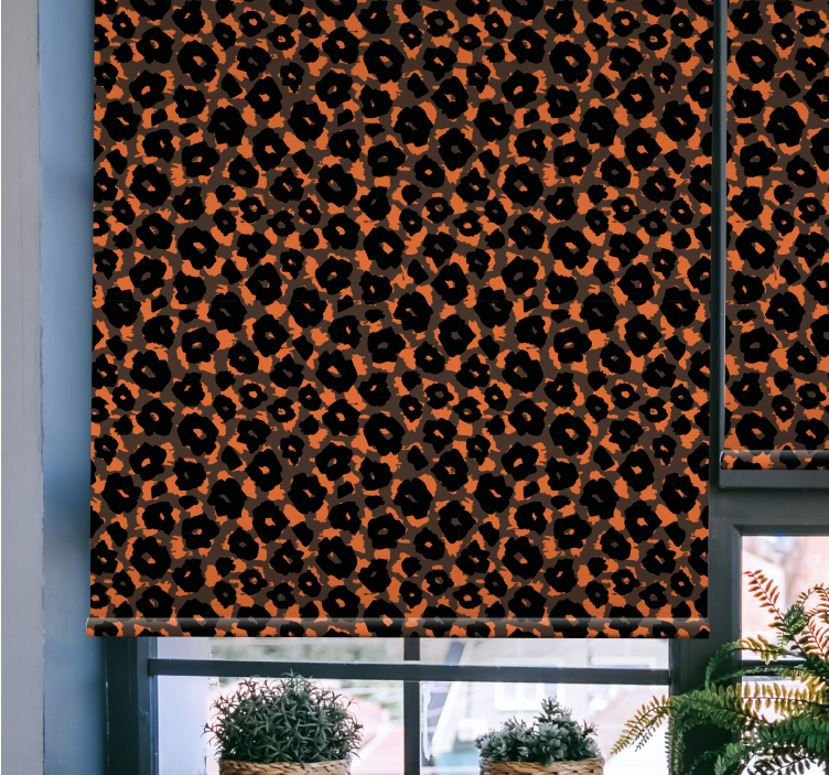 Rollo Fenster Tiere leopardenmotiv - TenStickers
