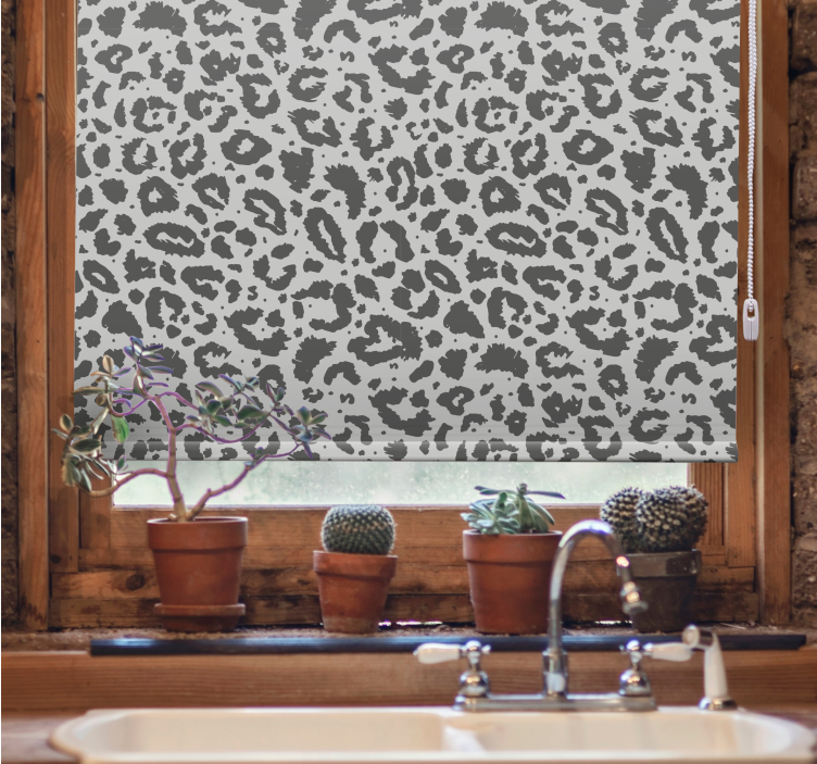 Rollo fenster tiere leopardflecken muster - TenStickers