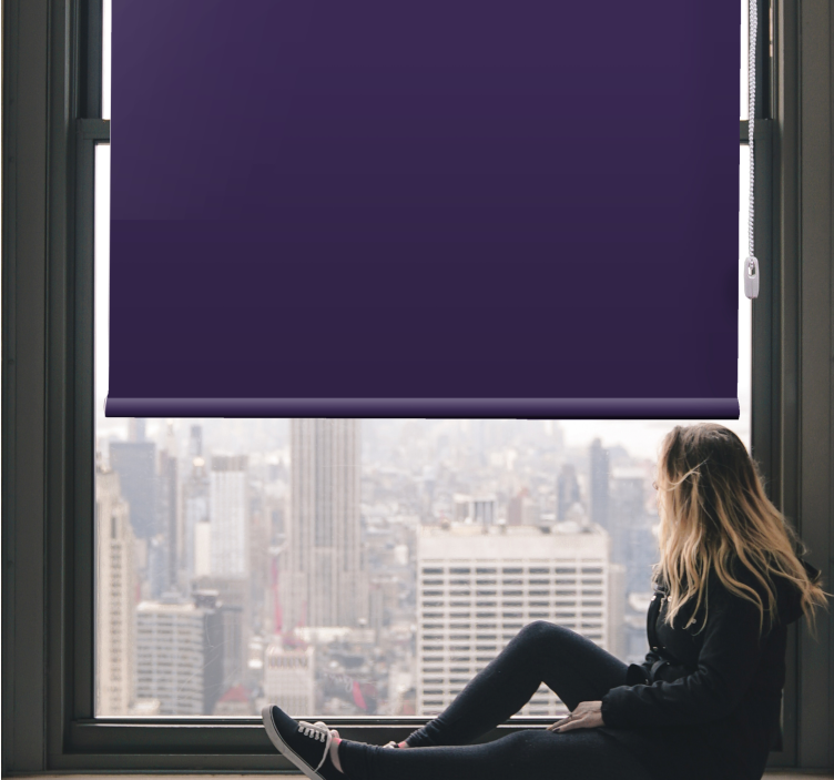 Rollo Fenster undurchsichtig eleganter dunkler farbton - TenStickers