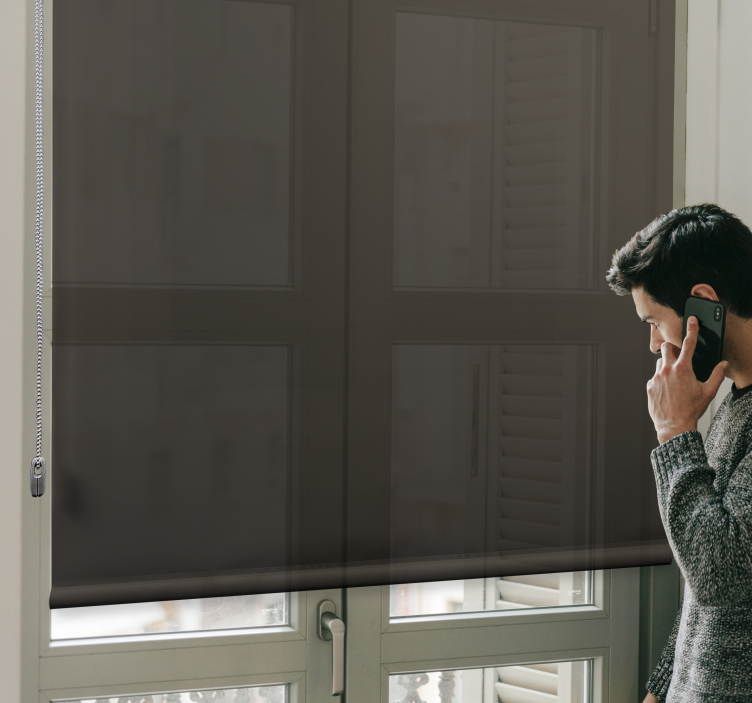 Rollo Fenster undurchsichtig elegantes dunkles cover - TenStickers