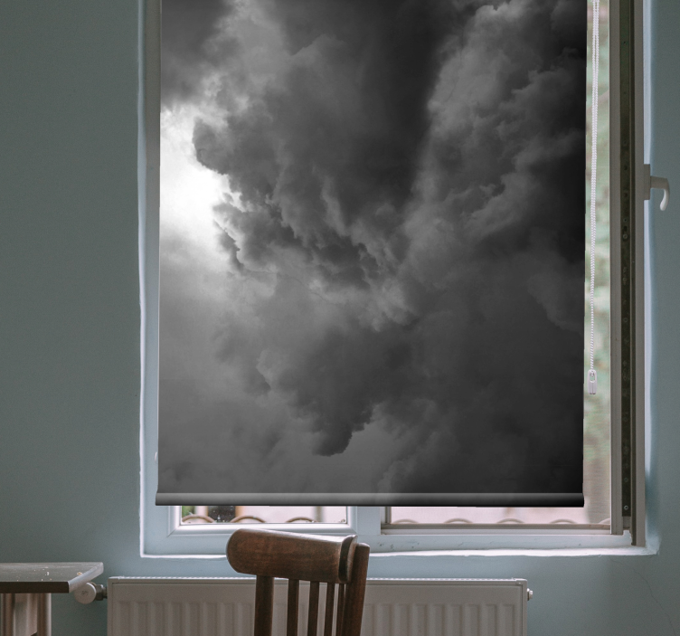 Rollo Fenster Wolken dramatische sturmbildung - TenStickers