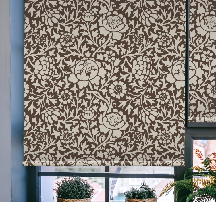 Rollo mit Blumen Vintage Blumenmuster - TenStickers