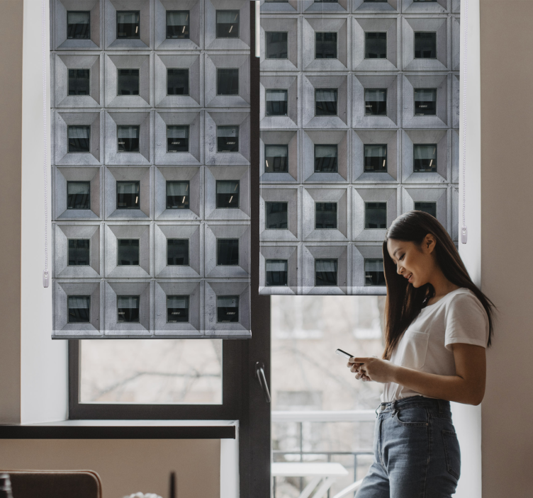 rollo in grau Brutale Architektur - TenStickers