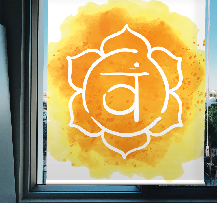 Weitere fenster rollos chakra symbol illustration - TenStickers