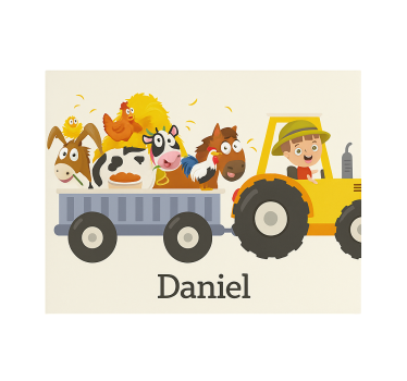 Rollo Fenster mit Namen ackerschlepper mit bezeichnung - TenStickers