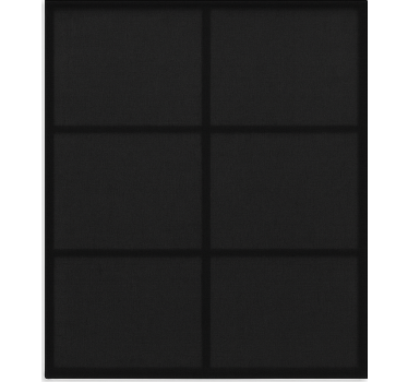 Rollo Fenster Schwarz modernes blockmuster - TenStickers