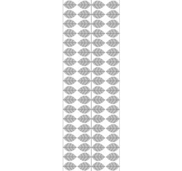 Rollo fenster esszimmer elegante blattkomposition - TenStickers