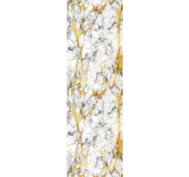 Rollo fenster esszimmer in elegantem grau und gold marmor - TenStickers