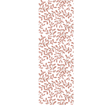 Rollo fenster esszimmer terracotta kleine blätter - TenStickers