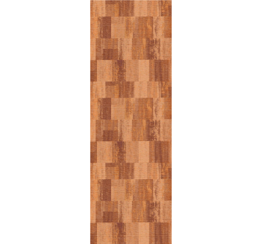 Rollo fenster esszimmer terracotta quadratmuster - TenStickers