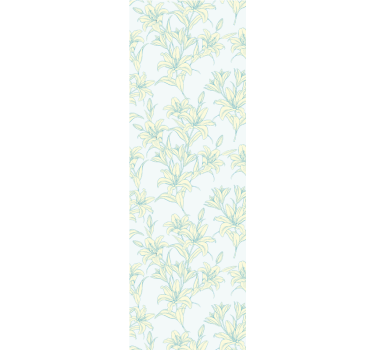 Rollo fenster esszimmer mit lilien im vintage-stil - TenStickers