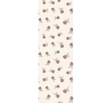 Rollo fenster esszimmer romantisches vintage-rosenmuster - TenStickers