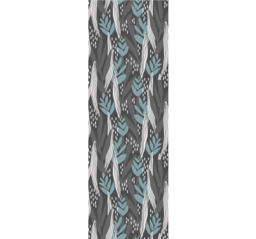 Rollo fenster esszimmer florales grau aquarell - TenStickers