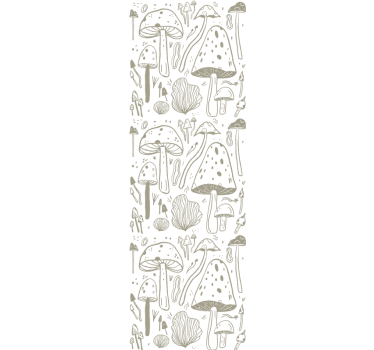 Rollo fenster esszimmer beige pilzmuster - TenStickers