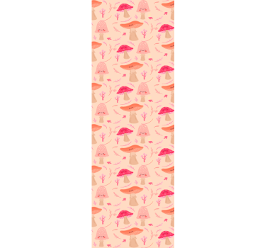 Rollo fenster esszimmer glückliche klassische pilze - TenStickers