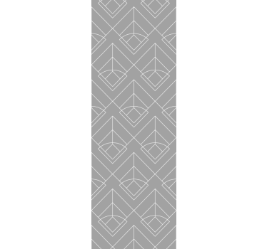 Rollo fenster esszimmer elegante weiße linien - TenStickers