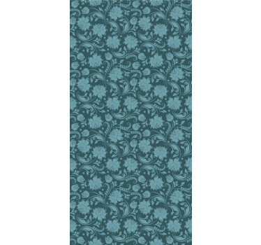 Rollo fenster esszimmer geheimnisvoller garten blau - TenStickers