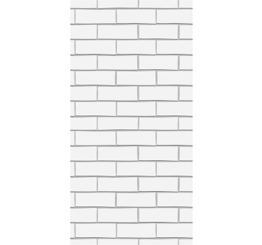 Rollo fenster esszimmer weiße dicke ziegel - TenStickers