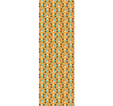 Rollo fenster esszimmer geometrische ruhige formen - TenStickers