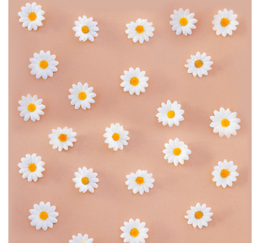 Rollo fenster esszimmer modernes gänseblümchenmuster - TenStickers