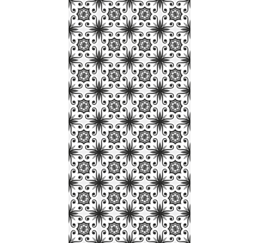 Rollo fenster schwarz vintage fliesen - TenStickers
