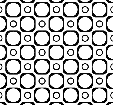 Rollo fenster schwarz badezimmer schwarz-weiß fliesen - TenStickers