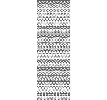 Rollo fenster schwarz mit handgezeichnetem tribal-muster - TenStickers
