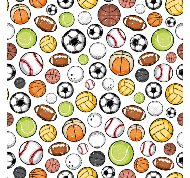 Rollo Fenster Sport verschiedene bälle ausrüstung - TenStickers