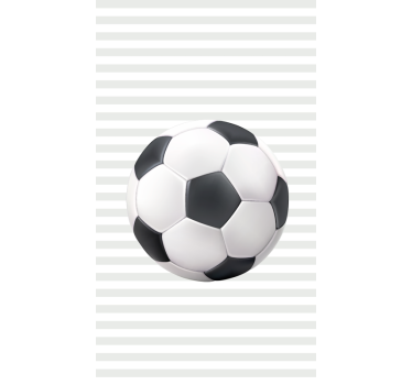 Weiß-, schwarzer Fußball Rollo - TenStickers
