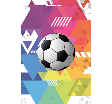 Rollo Fenster Jugendzimmer geometrische Sportbälle - TenStickers