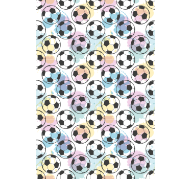 Rollo fenster fußball bunte bälle - TenStickers