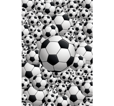 Weiße Fußballsportler Rollo - TenStickers