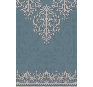 Fenster Rollo Elegant zeitloses damastmotiv - TenStickers