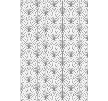 Fenster Rollo Elegant art déco graues muster - TenStickers