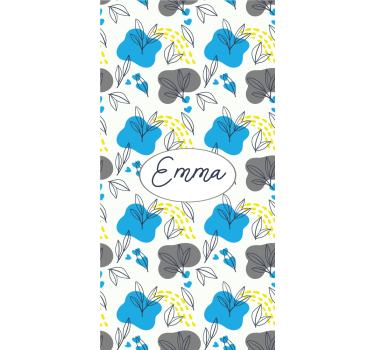 Rollo fenster blumen und pflanzen individueller blumennamen - TenStickers