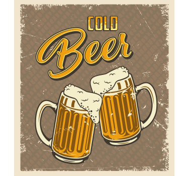 Rollo Fenster Sport kalte bierkrüge - TenStickers