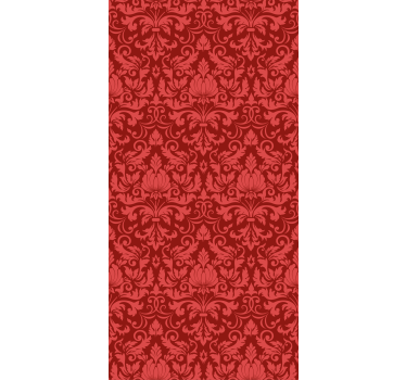 Fenster Rollo Elegant rote botanische anmut - TenStickers