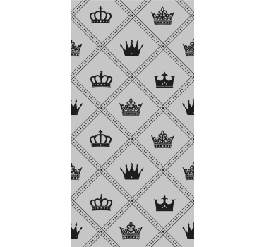 Fenster Rollo Elegant kronenmusterdesign - TenStickers