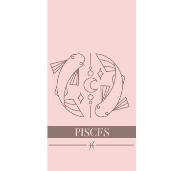 Rollo Fenster mit Namen sternzeichen fische - TenStickers