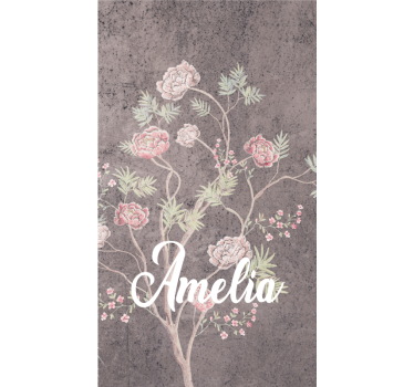 Rollo fenster blumen und pflanzen persönliche blütenpracht - TenStickers