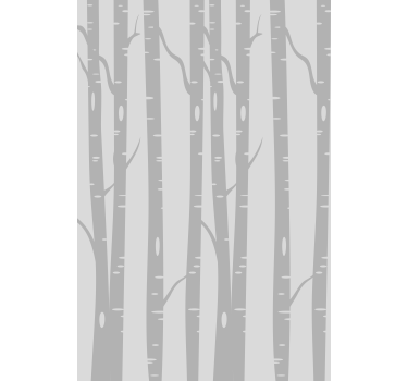 Bäume Rollo Hoher birkenwald skandinavisch - TenStickers