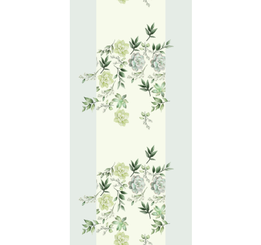 Fenster Rollo Elegant florales grünmuster - TenStickers