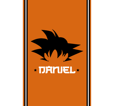 Rollo mit Superheld goku personalisierbar - TenStickers
