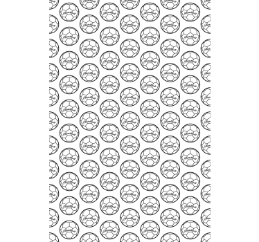 Rollo Fenster Sport handball-schwarz-weiß-muster - TenStickers