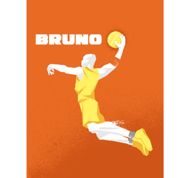 Rollo Sport basketball personalisiert - TenStickers